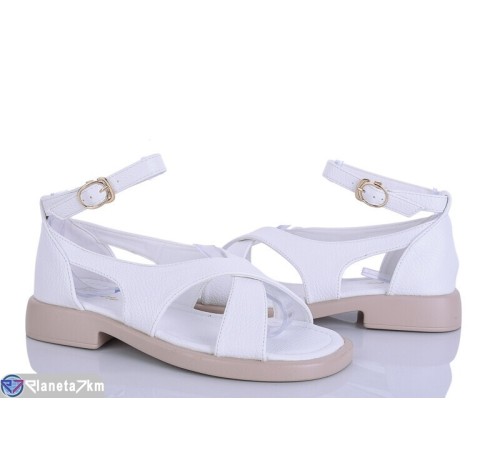 Босоніжки жіночі на літо (8 пар р.36-41) білий  "LOREDANA"