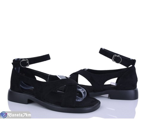 Босоніжки жіночі на літо (8 пар р.36-41) чорний  "LOREDANA"