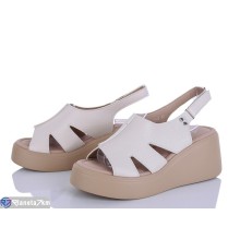 Босоніжки жіночі на літо (8 пар р.36-41) бежевий  "LOREDANA"