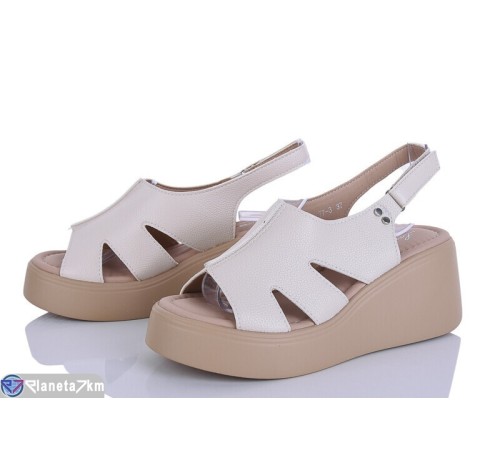 Босоніжки жіночі на літо (8 пар р.36-41) бежевий  "LOREDANA"