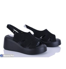 Босоніжки жіночі на літо (8 пар р.36-41) чорний  "LOREDANA"