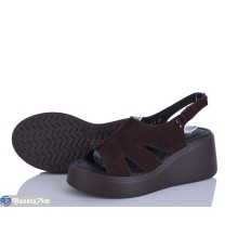 Босоніжки жіночі на літо (8 пар р.36-41) коричневий  "LOREDANA"