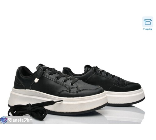 Кросівки жіночі на весну/осінь (8 пар р.36-41) чорний  "Fuggo"