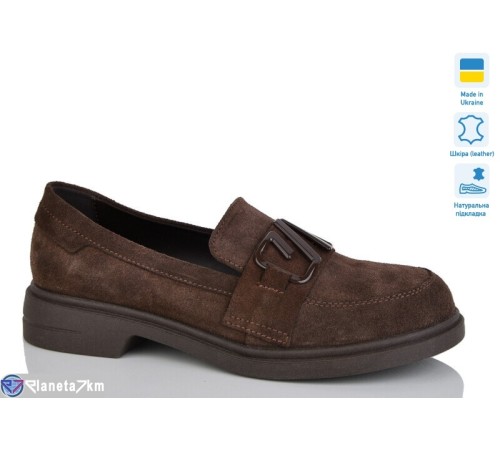 Туфлі жіночі на весну/осінь (6 пар р.37-41) коричневий  "TIMUS-OPT"