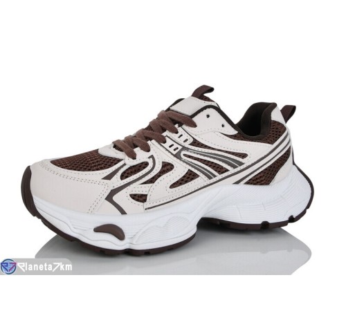 Кросівки жіночі на весну/осінь (8 пар р.36-41) коричневий  "Fudian"