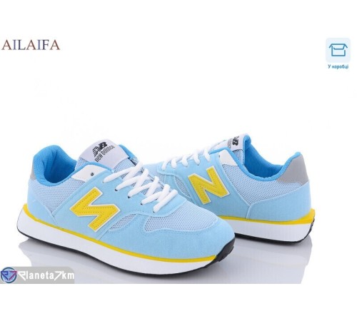 Кросівки жіночі на весну/осінь (8 пар р.36-41) блакитний  "Latifa"