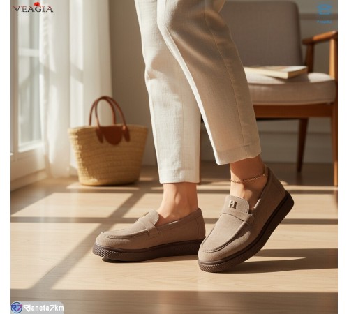Туфлі жіночі на весну/осінь (8 пар р.36-41) коричневий  "Veagia-ADA"