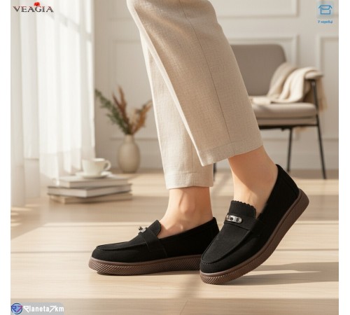 Туфлі жіночі на весну/осінь (8 пар р.36-41) чорний  "Veagia-ADA"