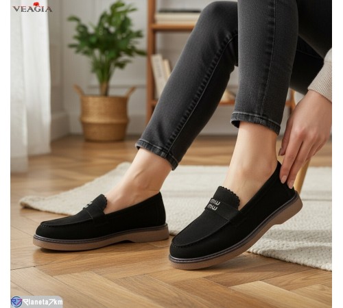 Туфлі жіночі на весну/осінь (8 пар р.36-41) чорний  "Veagia-ADA"