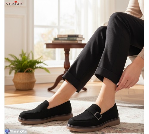 Туфлі жіночі на весну/осінь (8 пар р.36-41) чорний  "Veagia-ADA"
