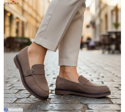Туфлі жіночі на весну/осінь (8 пар р.36-41) коричневий  "Veagia-ADA"