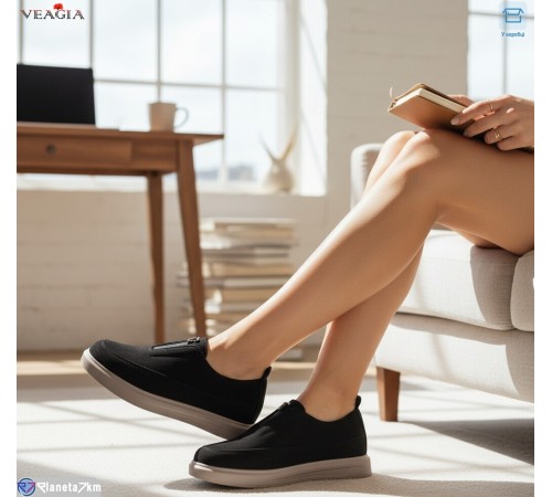 Туфлі жіночі на весну/осінь (8 пар р.36-41) чорний  "Veagia-ADA"