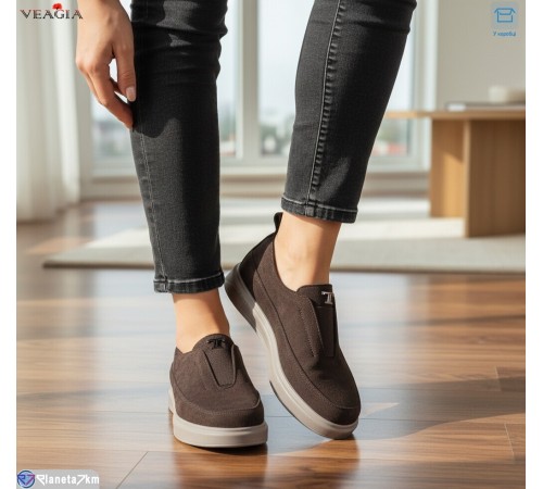 Туфлі жіночі на весну/осінь (8 пар р.36-41) коричневий  "Veagia-ADA"