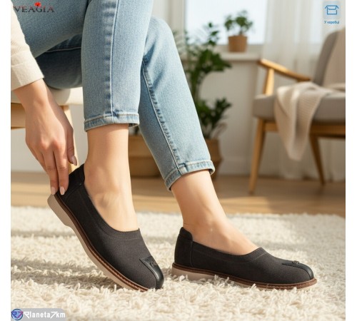 Туфлі жіночі на весну/осінь (8 пар р.36-41) сірий  "Veagia-ADA"