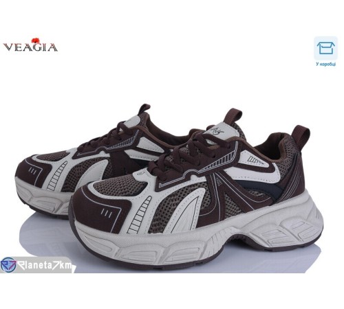 Кросівки жіночі на весну/осінь (8 пар р.36-41) коричневий  "Veagia-ADA"