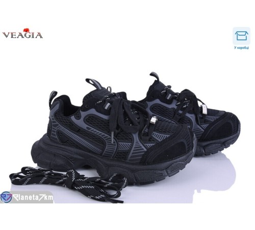 Кросівки жіночі на весну/осінь (8 пар р.36-41) чорний  "Veagia-ADA"
