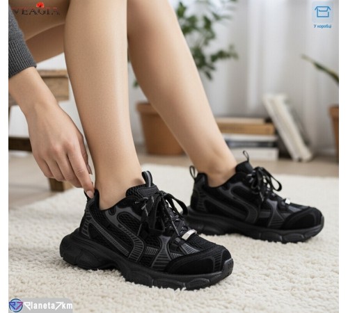 Кросівки жіночі на весну/осінь (8 пар р.36-41) чорний  "Veagia-ADA"