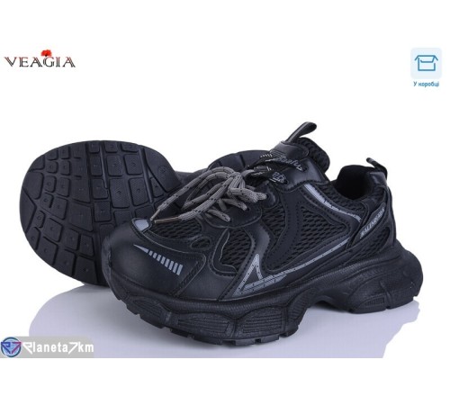 Кросівки жіночі на весну/осінь (8 пар р.36-41) чорний  "Veagia-ADA"