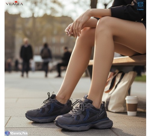 Кросівки жіночі на весну/осінь (8 пар р.36-41) сірий  "Veagia-ADA"