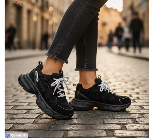 Кросівки жіночі на весну/осінь (8 пар р.36-41) чорний  "Veagia-ADA"