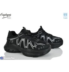 Кросівки жіночі на весну/осінь (8 пар р.37-41) чорний  "Dageni"