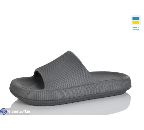 Шлепки жіночі на літо (6 пар р.36-41) сірий  "LOTTOS"