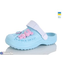 Кроки дитячі на літо (8 пар р.30-35) блакитний  "LOTTOS"