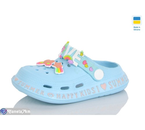 Кроки дитячі на літо (6 пар р.25-30) блакитний  "LOTTOS"