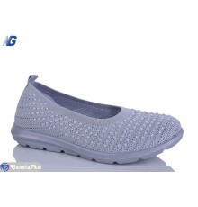 Балетки жіночі на літо (8 пар р.36-41) сірий  "Navigator"