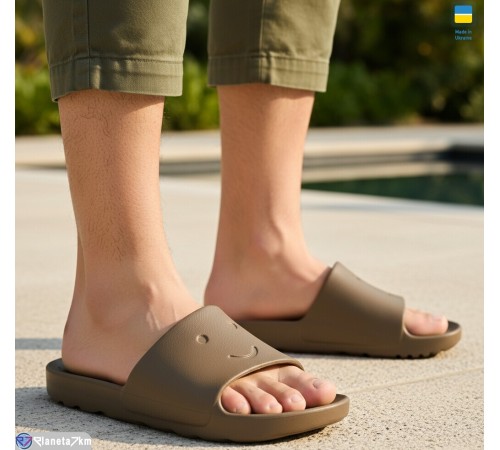 Шлепки дитячі на літо (8 пар р.36-41) хакі  "LULI"