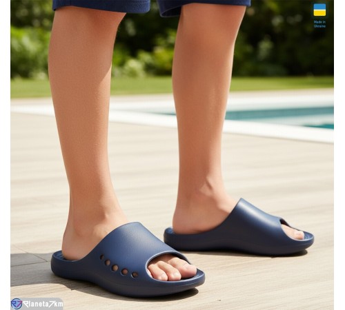 Шлепки дитячі на літо (8 пар р.36-41) синій  "LULI"