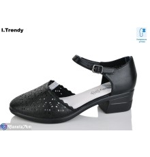 Туфлі жіночі на літо (8 пар р.36-41) чорний  "Trendy"