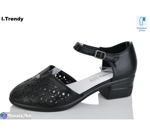 Туфлі жіночі на літо (8 пар р.36-41) чорний  "Trendy"