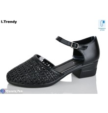 Туфлі жіночі на літо (8 пар р.36-41) чорний  "Trendy"