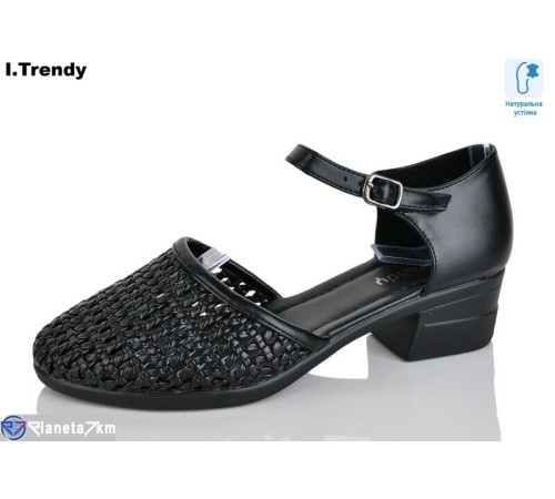 Туфлі жіночі на літо (8 пар р.36-41) чорний  "Trendy"