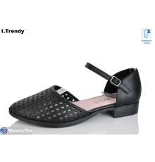 Туфлі жіночі на літо (8 пар р.36-41) чорний  "Trendy"