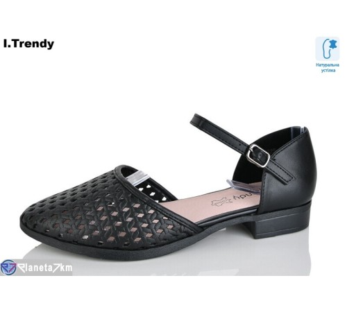Туфлі жіночі на літо (8 пар р.36-41) чорний  "Trendy"