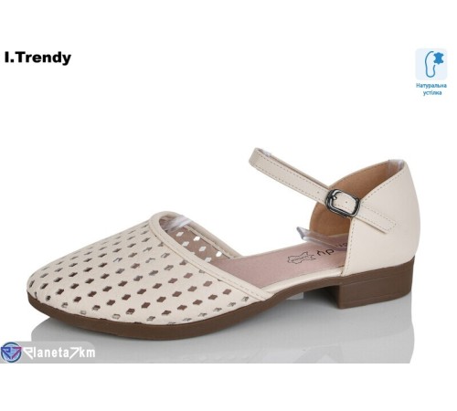 Туфлі жіночі на літо (8 пар р.36-41) бежевий  "Trendy"