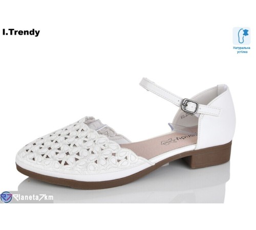 Туфлі жіночі на літо (8 пар р.36-41) білий  "Trendy"