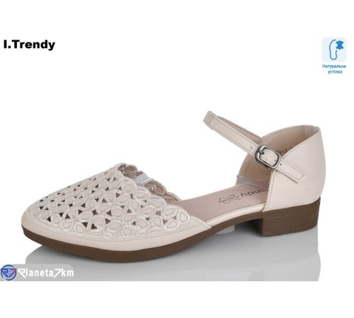 Туфлі жіночі на літо (8 пар р.36-41) бежевий  "Trendy"