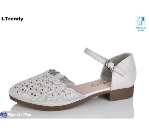 Туфлі жіночі на літо (8 пар р.36-41) сірий  "Trendy"