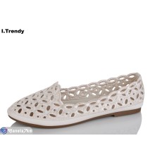 Балетки жіночі на літо (8 пар р.36-41) бежевий  "Trendy"