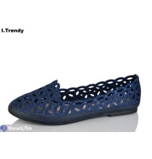 Балетки жіночі на літо (8 пар р.36-41) синій  "Trendy"