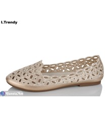 Балетки жіночі на літо (8 пар р.36-41) бежевий  "Trendy"