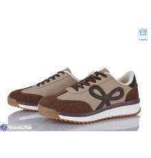 Кросівки жіночі на весну/осінь (8 пар р.36-41) коричневий  "HoRIK"