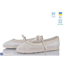 Балетки жіночі на літо (6 пар р.36-40) бежевий  "Linda"