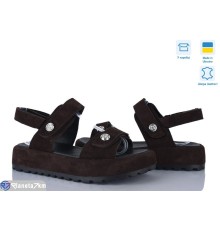 Босоніжки жіночі на літо (6 пар р.36-40) коричневий  "Linda"