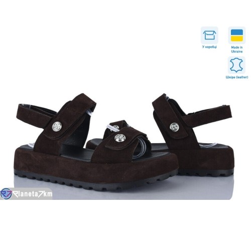 Босоніжки жіночі на літо (6 пар р.36-40) коричневий  "Linda"