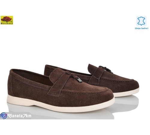 Туфлі жіночі на весну/осінь (6 пар р.41-43) коричневий  "Mei De Li"