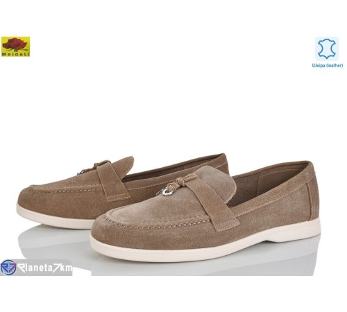 Туфлі жіночі на весну/осінь (6 пар р.41-43) коричневий  "Mei De Li"